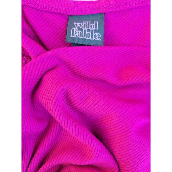 Wild Fable Women’s Plum Purple Tank Bodysuit | Side Cut Out | Rayon Spandex - Picture 6 of 9